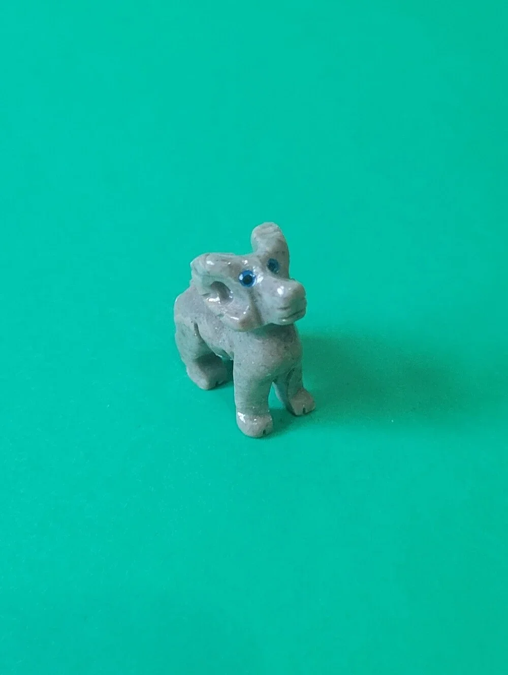 Grey BIGHORN SHEEP RAM figurine gem stone gemstone SOAPSTONE love rams 1